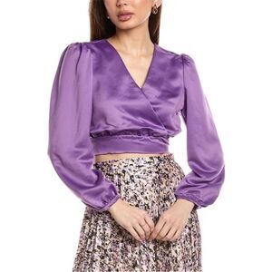 NWT Hugo Boss Banella Crop Blouse Sz L